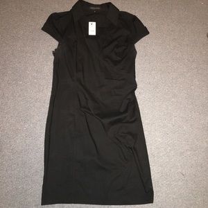 NWT Express Short-Sleeve Collared Shirt Dress